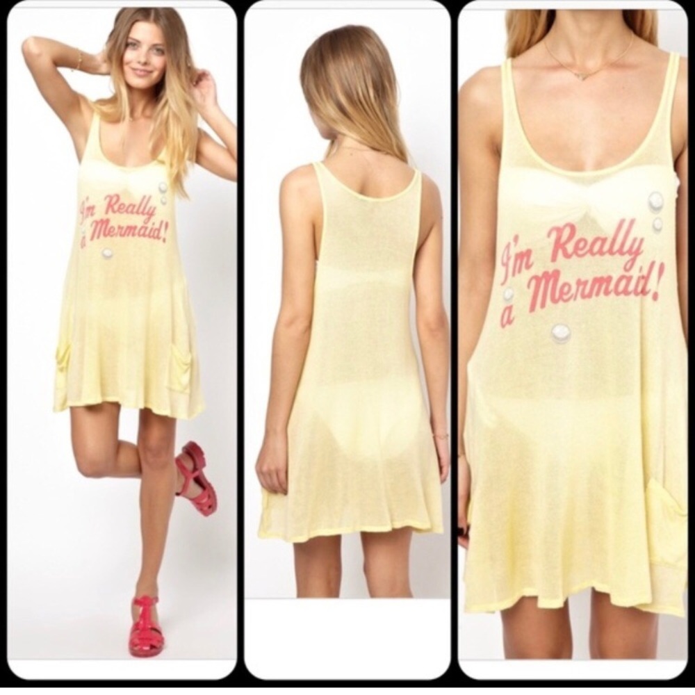 Wildfox “I’m really a mermaid” swim coverup